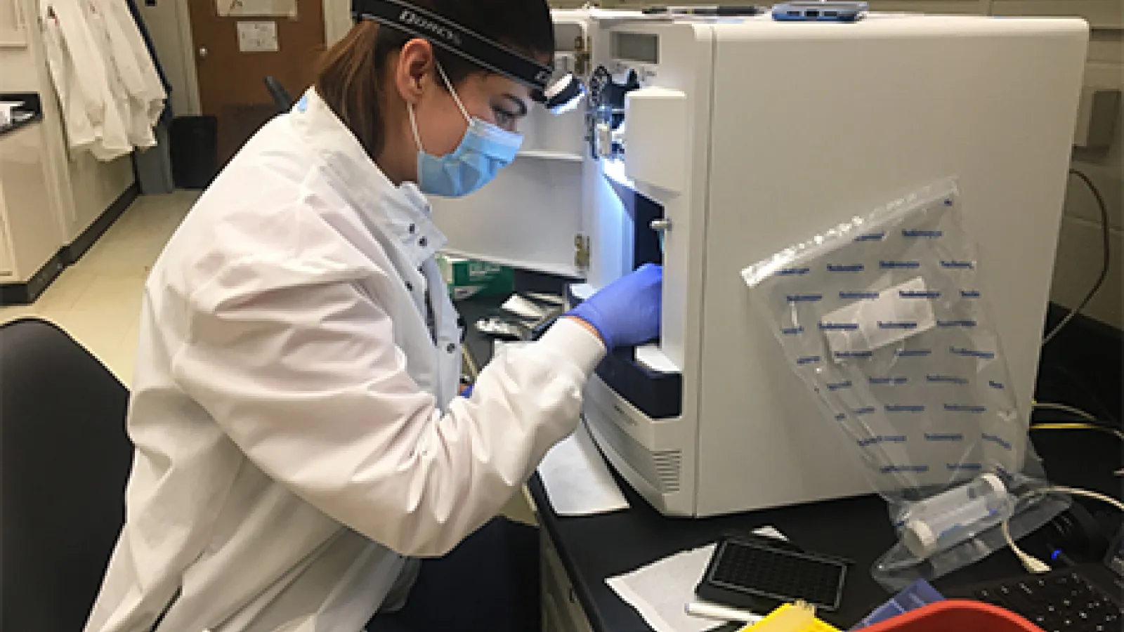 COVID testing in the lab