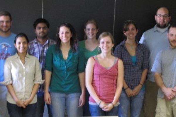 New Microbiology graduate students Group of Microbiology graduate students